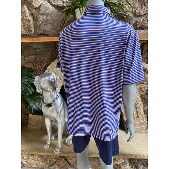 Ralph Lauren X RLX  Blue Red Golf Polo Short Sleeve Shirt Men’s Size XL - Picture 4 of 5